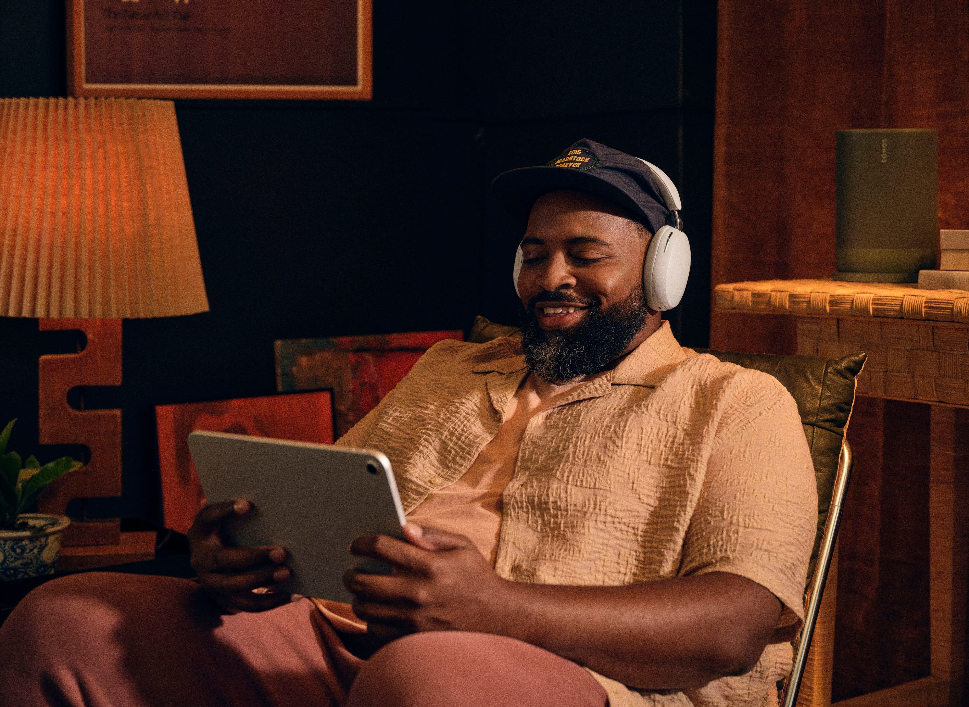 Sonos - Ace Wireless Over-the-Ear Headphones with Active noise Cancellation (Each) - Soft White