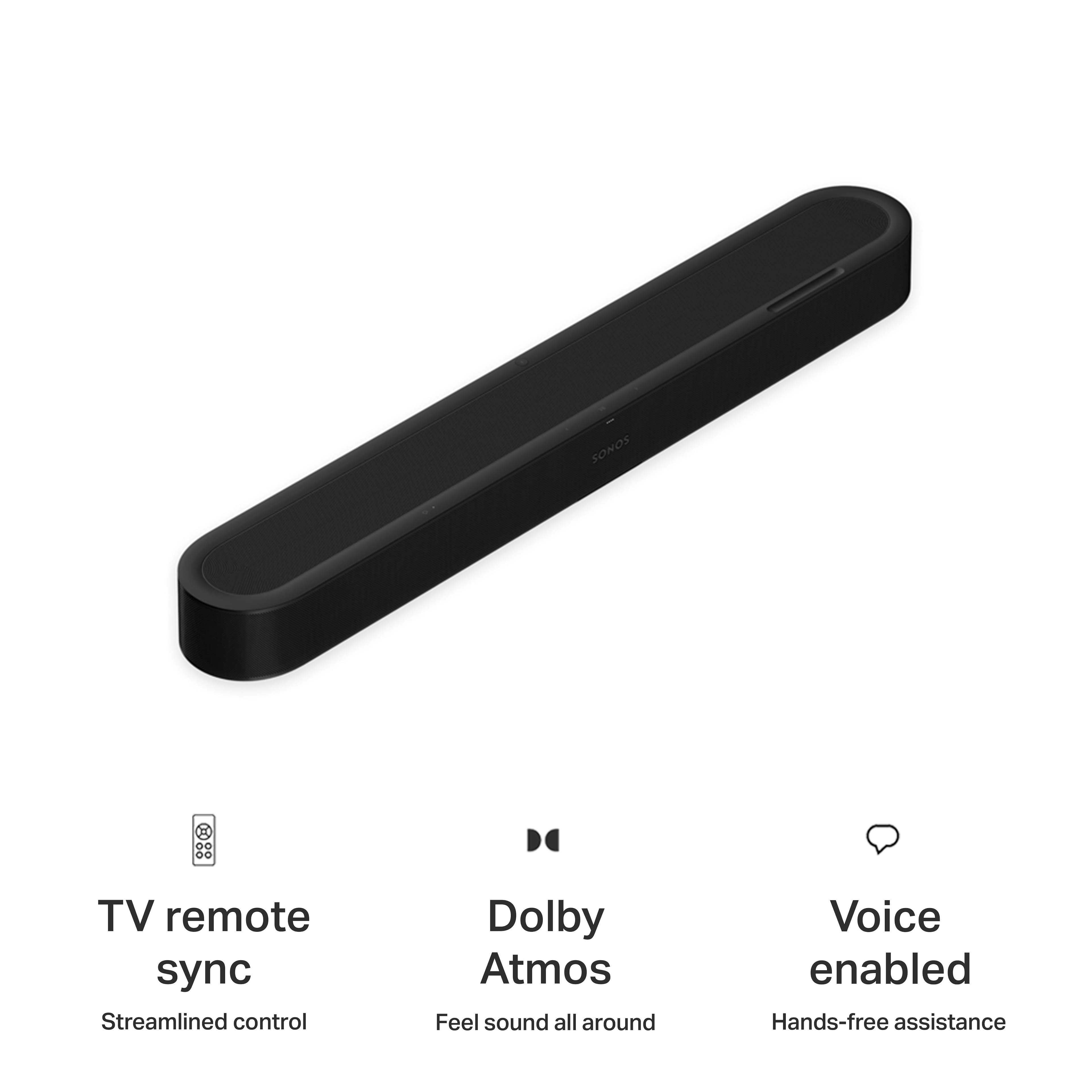 Sonos - Beam Ultra 7.1.2 Channel Smart Soundbar with Dolby Atmos - Black