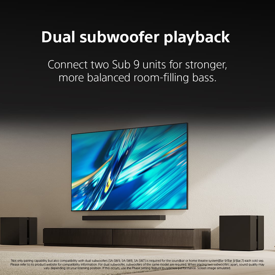 Sony - BRAVIA Theater Sub 9 Wireless Subwoofer - Black