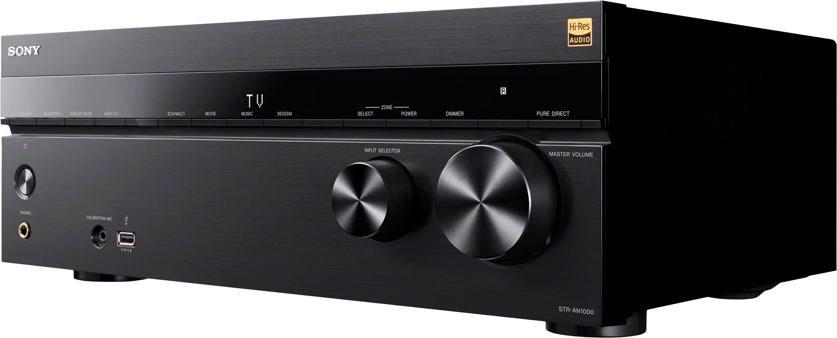 Sony - STR-AN1000 7.2 Channel Dolby Atmos & Dolby Vision 8K HDR Network A/V Receiver - Black