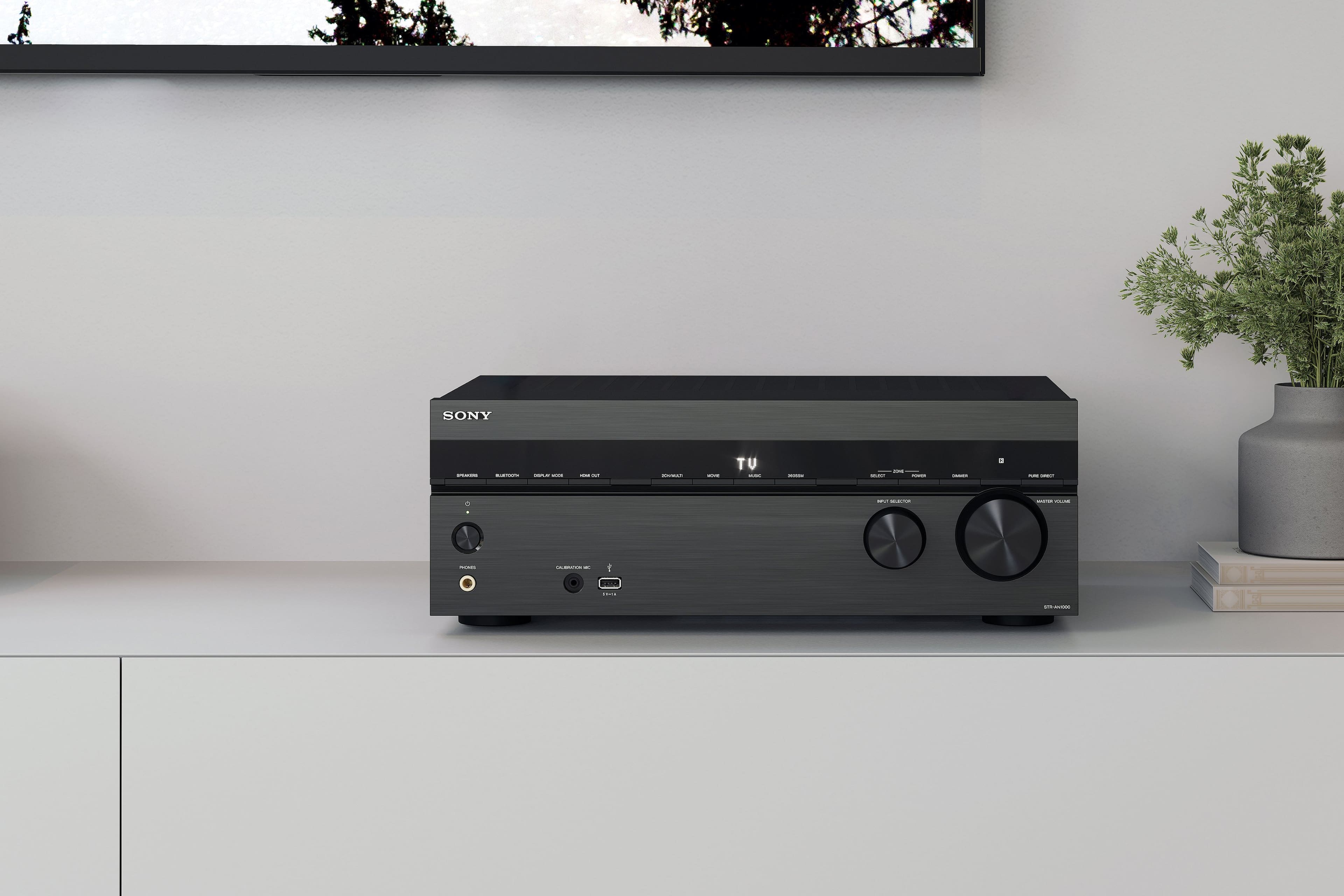 Sony - STR-AN1000 7.2 Channel Dolby Atmos & Dolby Vision 8K HDR Network A/V Receiver - Black
