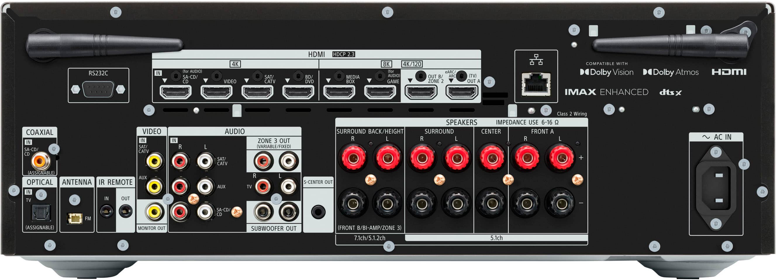 Sony - STRAZ1000ES Premium ES 7.2 CH 8K A/V Receiver - Black