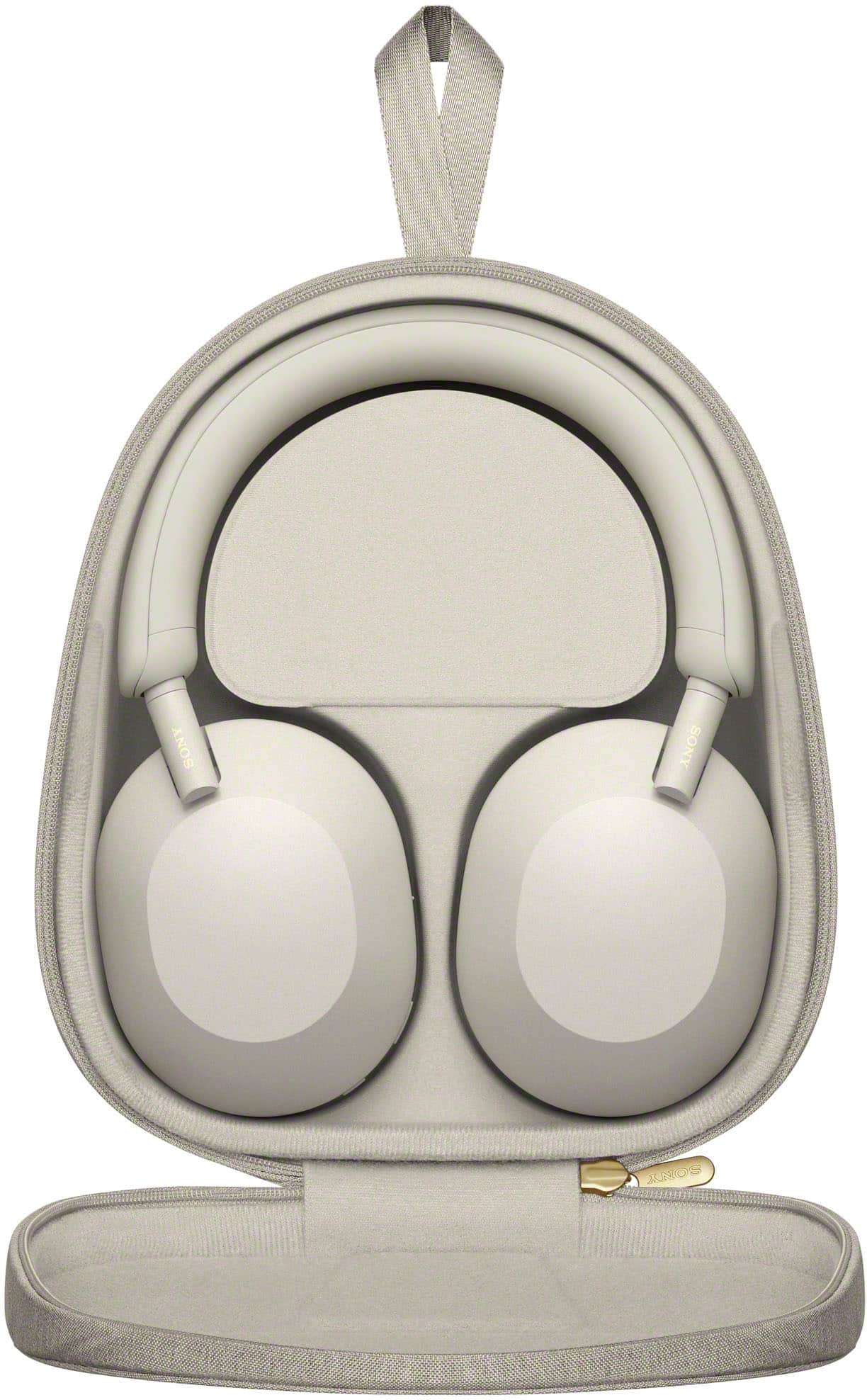 Sony - WH-1000XM5 Wireless Noise Cancelling Over-the-Ear Headphones - Silver