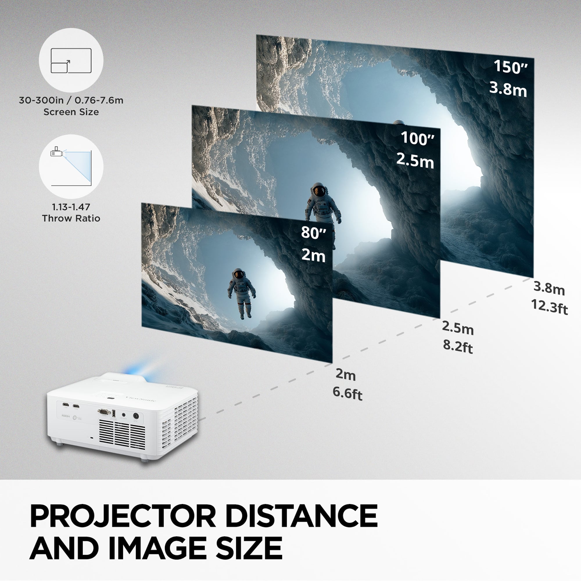 ViewSonic - LS740HD 5,000 ANSI Lumens 1080p Laser Installation Projector - White