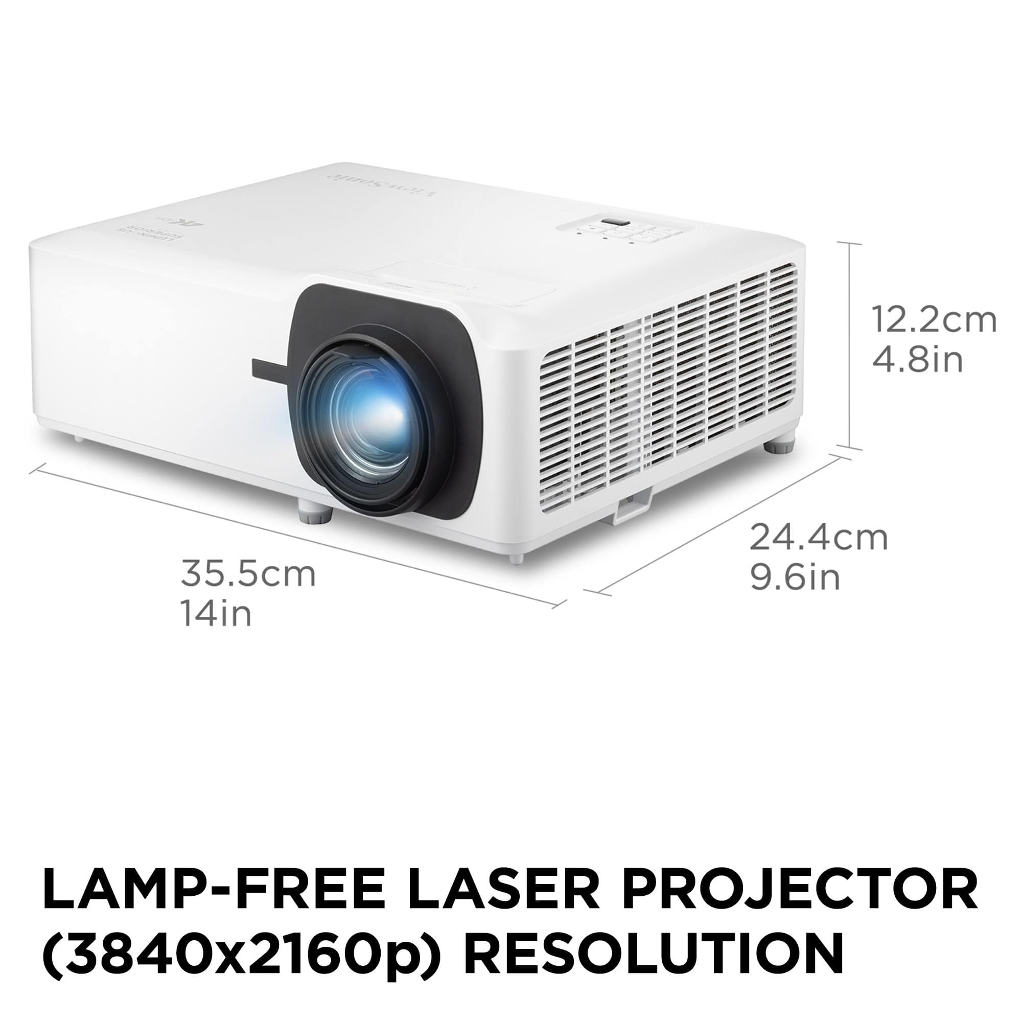 ViewSonic - LS901-4K UHD 4K 5500 Lumens Laser Projector (HDMI, USB-A) - White