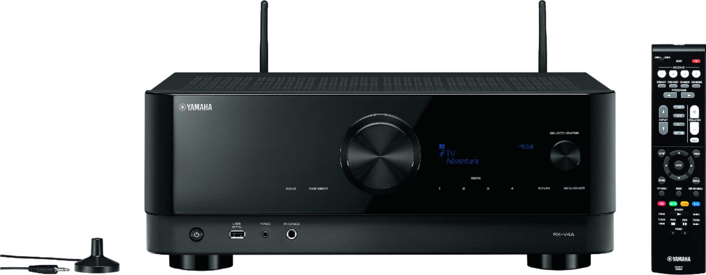 Yamaha - RX-V4A 5.2-channel AV Receiver with 8K HDMI and MusicCast - Black