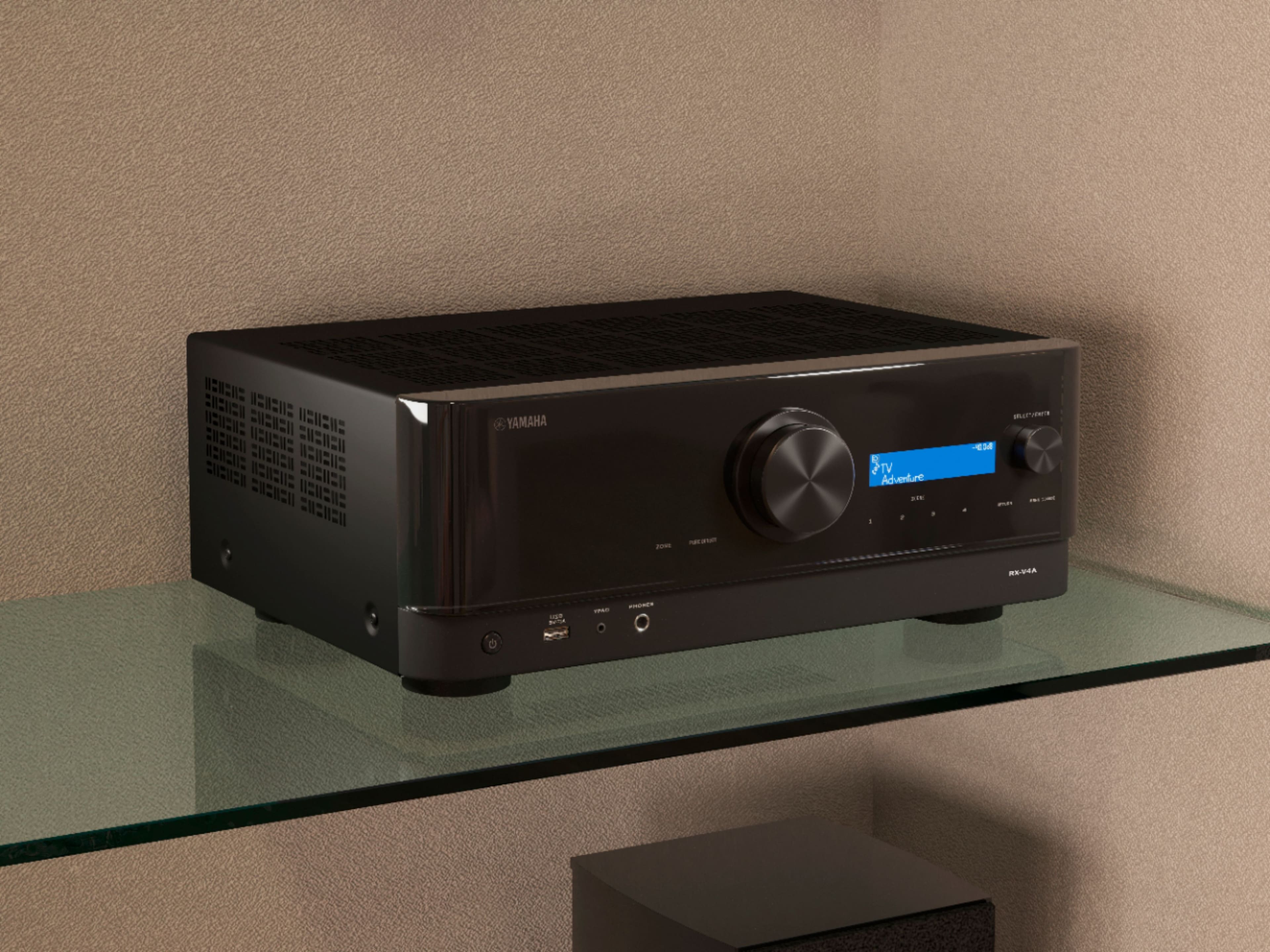 Yamaha - RX-V4A 5.2-channel AV Receiver with 8K HDMI and MusicCast - Black