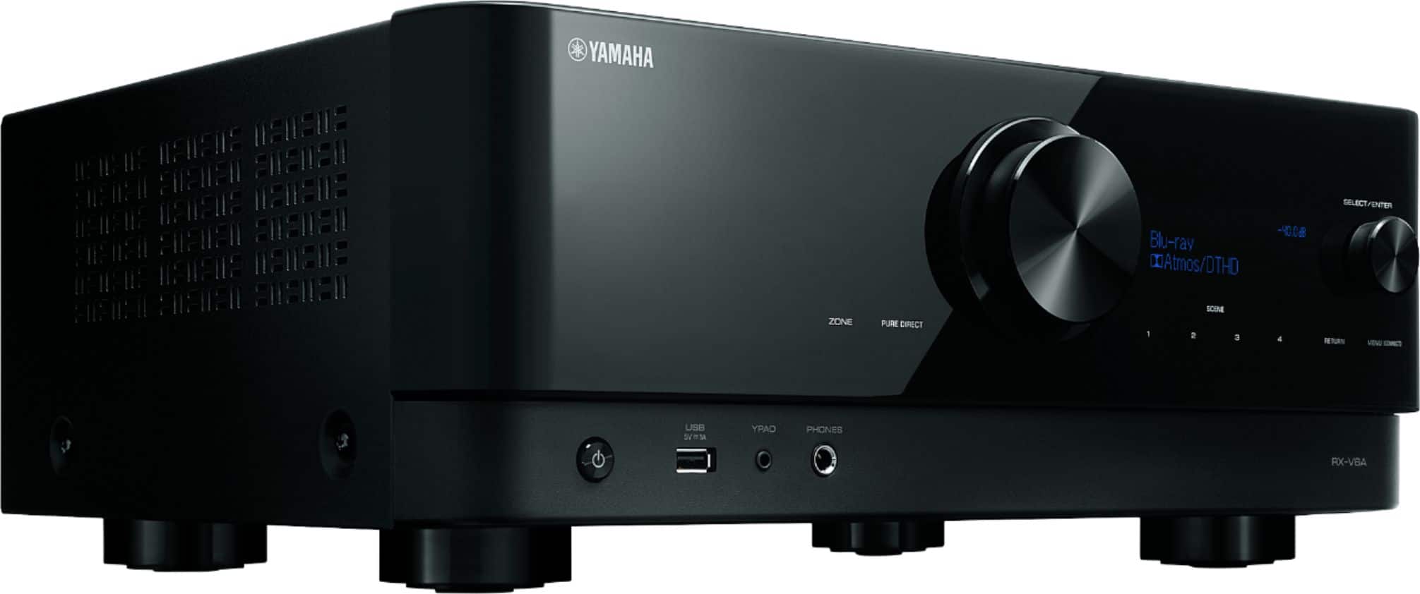Yamaha - RX-V6A 7.2-channel AV Receiver with 8K HDMI and MusicCast - Black