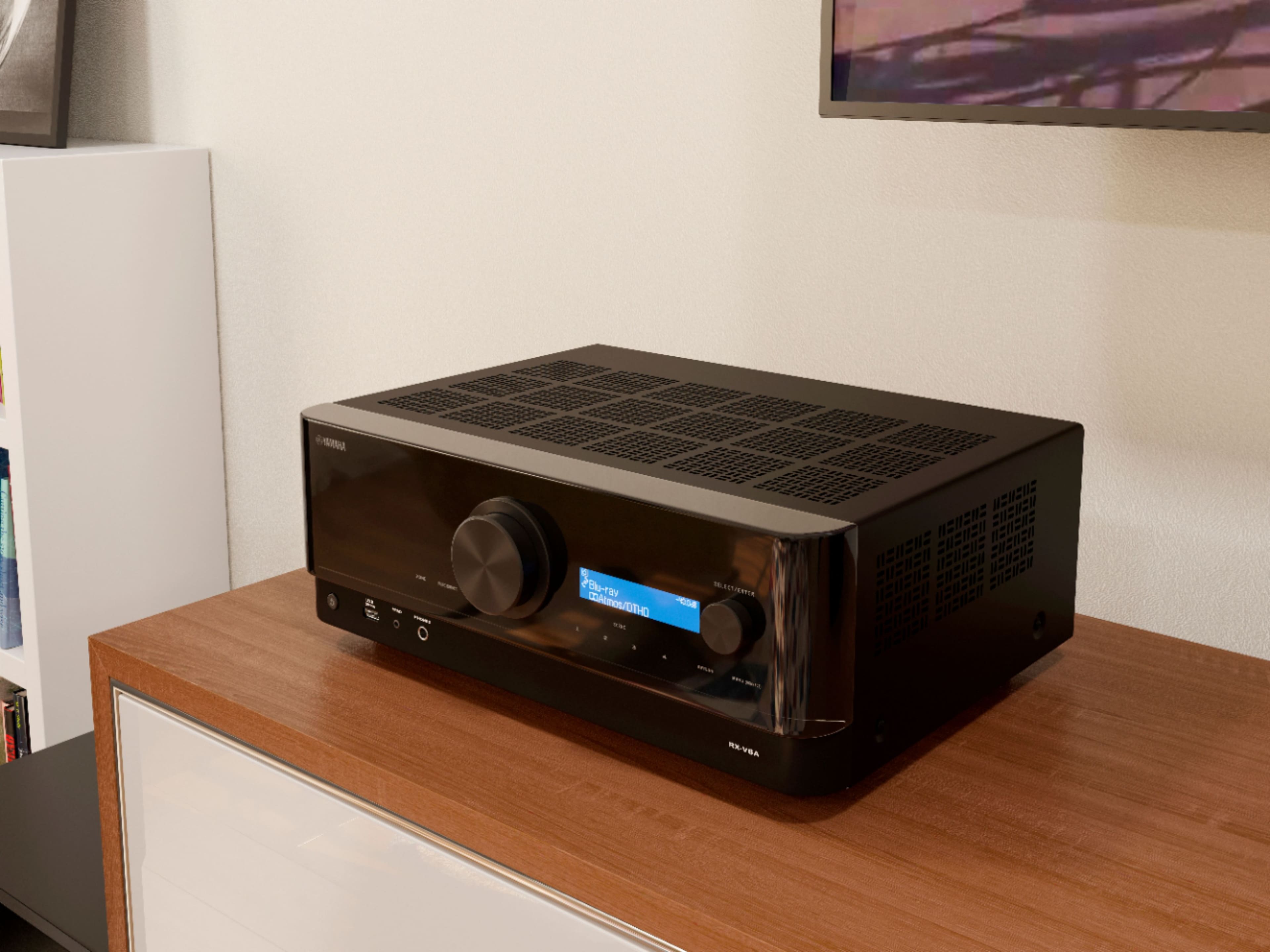 Yamaha - RX-V6A 7.2-channel AV Receiver with 8K HDMI and MusicCast - Black